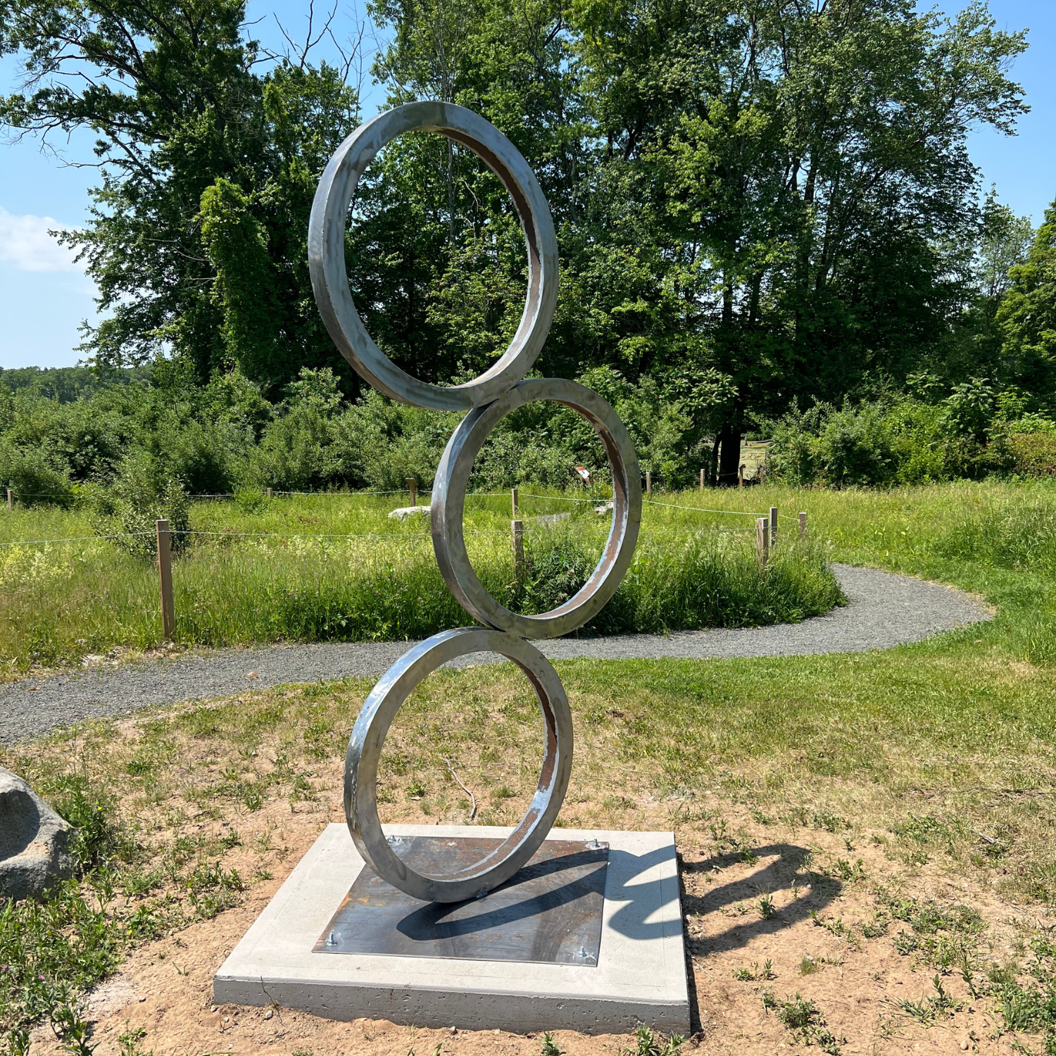 Anillo steel sculpture designed and fabricated by Hercworx